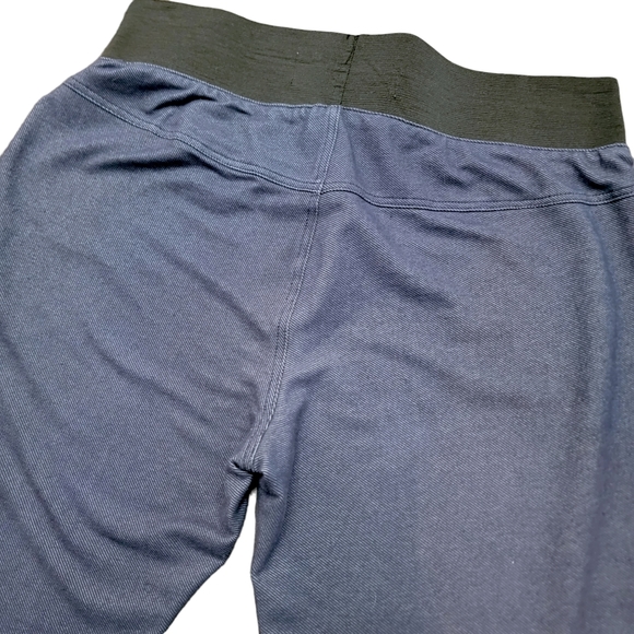 Badgley Mischka American Glamour Faux Denim Blue Leggings Size Medium - Picture 5 of 7